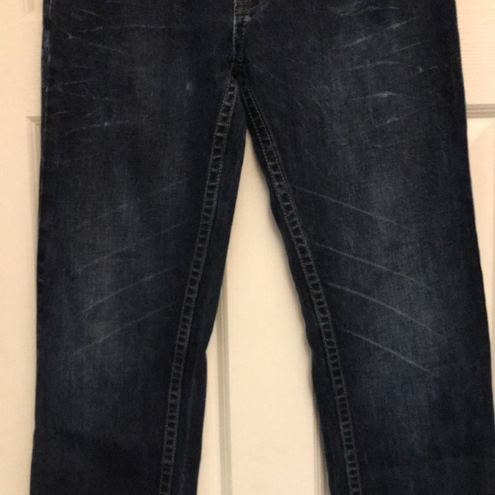 Black Premium low rise slim straight jeans size 30/32 - Picture 4 of 16